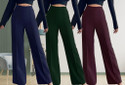 Lecowar Regular Fit Women Dark Blue, Green, Purple Trousers