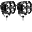 LED 60W Fog Light 4x4 Projector – Yellow/White High Beam | Universal Fit for Bikes, Cars, SUVs, and Off-Road Vehicles | Waterproof & Durable Driving Light (Pack of 1)