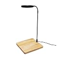 LED Aquarium Light 360 Degree Full Spectrum LED Light with Bamboo Board 10W Nano Fish Tank Light USB Powered Flat Nano Aquarium Light Bett a Fish Tank Light for Plant Growth