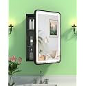 LED Bathroom Medicine Cabinet Mirror, Anti-Fog, Right Hinge, 16x24 Inch
