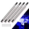 LED Boat Interior Strip Lights, Blue, IP 67 Waterproof 4-Pack
