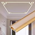 LED Channel Lighting for Ceiling - Aluminum Profile Indirect Lighting Diffuser for Crown Moulding and Decor, 85.3ft