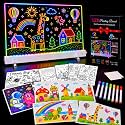 LED Drawing Board for Kids,16-Inch Light Up Drawing Pad with 9 Color Modes