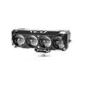 LED Fog Light 4 Lens 30W with 4 Modes Flashing, Yellow White Dual Beam, Heavy Duty Waterproof Light for Motorcycle &amp; Car
