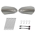 LED Handguards Fit for Harley Touring Models, Color Matched Hand Guards with Turn Signals & DRL Running Light Compatible with 1993-2026 Touring Bikes Pewter Pearl