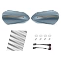LED Handguards Fit for Harley Touring Models, Color Matched Hand Guards with Turn Signals & DRL Running Light Compatible with 1993-2026 Touring Bikes Sharkskin Blue