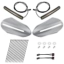 LED Handguards Fit for Harley Touring Models, Color Matched Hand Guards with Turn Signals & DRL Running Light Compatible with 1993-2026 Touring Bikes Billiard Gray