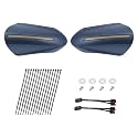 LED Handguards Fit for Harley Touring Models, Color Matched Hand Guards with Turn Signals & DRL Running Light Compatible with 1993-2026 Touring Bikes Cosmic Blue Pearl