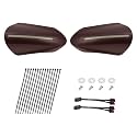 LED Handguards Fit for Harley Touring Models, Color Matched Hand Guards with Turn Signals & DRL Running Light Compatible with 1993-2026 Touring Bikes Billiard Burgundy