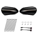 LED Handguards Fit for Harley Touring Models, Color Matched Hand Guards with Turn Signals & DRL Running Light Compatible with 1993-2026 Touring Bikes Midnight Firestorm