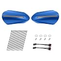 LED Handguards Fit for Harley Touring Models, Color Matched Hand Guards with Turn Signals & DRL Running Light Compatible with 1993-2026 Touring Bikes Blue Burst