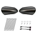 LED Handguards Fit for Harley Touring Models, Color Matched Hand Guards with Turn Signals & DRL Running Light Compatible with 1993-2026 Black Pearl