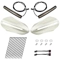 LED Handguards Fit for Harley Touring Models, Color Matched Hand Guards with Turn Signals & DRL Running Light Compatible with 1993-2026 Touring Bikes Golden White Pearl