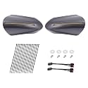 LED Handguards Fit for Harley Touring Models, Color Matched Hand Guards with Turn Signals & DRL Running Light Compatible with 1993-2026 Touring Bikes Smoke Gray