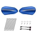 LED Handguards Fit for Harley Touring Models, Color Matched Hand Guards with Turn Signals & DRL Running Light Compatible with 1993-2026 Touring Bikes Superior Blue