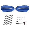 LED Handguards Fit for Harley Touring Models, Color Matched Hand Guards with Turn Signals & DRL Running Light Compatible with 1993-2026 Touring Bikes Blue Max