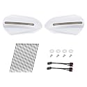 LED Handguards Fit for Harley Touring Models, Color Matched Hand Guards with Turn Signals & DRL Running Light Compatible with 1993-2026 Touring Bikes Crushed Pearl