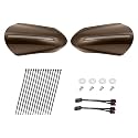LED Handguards Fit for Harley Touring Models, Color Matched Hand Guards with Turn Signals & DRL Running Light Compatible with 1993-2026 Black and Bronze