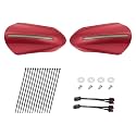 LED Handguards Fit for Harley Touring Models, Color Matched Hand Guards with Turn Signals & DRL Running Light Compatible with 1993-2026 Touring Bikes Billiard Red