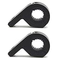 2Pcs LED Light Bar Mounting Brackets, Aluminum Alloy Tube Clamp Kit with Rubber Inserts for 0.75" 1" 1.25" Roll Cage & Bull Bar Universal Fog Light Mount for UTV ATV Motorcycle SUV Black
