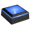 LED Light Base Display Stand for Glass Art Black Square Pedestal