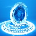 LED Light Strip, 16.4ft 600 Units SMD 5054 LEDs(5050 Upgraded), 16000LM Flexible 12V DC Non-Waterproof Light Strips, LED Ribbon, DIY Christmas Home Kitchen Indoor Party Decoration (Ice Blue)