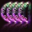 LED Light Up Musical Tambourines: Glow In The Dark Party Supplies