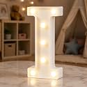 HXWEIYE Light Up Letters I, 8.58 Inch Battery Opearted, 7 LEDs