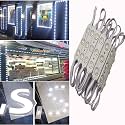 LED Module, 100pcs 49.8 Ft 5730 SMD 150LM Per LED Module IP65 Waterproof Decorative Light for Letter Sign Advertising Signs with Tape Adhesive Backside (White Light)