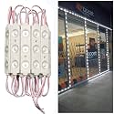 LED Module, LED Window Light White 100pcs 49.8 Ft 2835 SMD 150LM IP65 Waterproof Decorative Light for Letter Sign Advertising Signs with Tape Adhesive Backside (White Light)