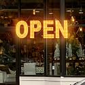 LED Open Sign for Business 30x10 Inch Gold Dimmable Warm Light Large Bright