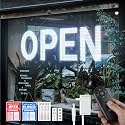 LED Open Signs for Business, 48"x17" Dimmable Large Bright Sign,Cold White