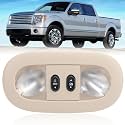 LED Overhead Console Reading Light Compatible with Ford F150 2004-2008 Lincoln Mark LT 2006-2008 Interior Dome Roof Map Lamp Cab Light(Beige)