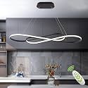 Led Pendant Light Modern ChandelierDimmable Black Led