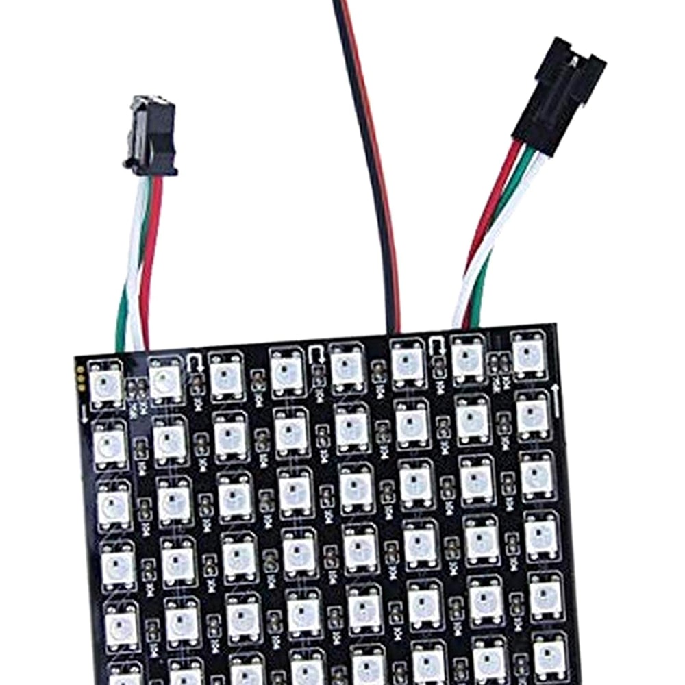 LED Pixels Matrix Panel WS2812B RGB Digital Image Video Text Display ...