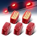 LED Rear Cab Roof Top Marker Lights Compatible with 2014-2025 Dodge Ram ProMaster 1500 2500 3500, Rear Top Clearance Assembly Roof Mounted Cab Lights Replaces 68169776AA, 5PCS