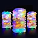 LED Scrunchies, 18PCS Multi-color Glow in the Dark Party Supplies, Neon Party Favor, Festival Rave Accessories for Women &amp; Girls