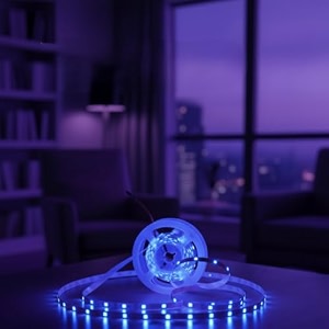 led strip light for home decoration  waterproof adhesive cove lighting for ceiling cabinet amp festive dcor 5 mtrs blue 120 led per meter