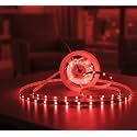 LED Strip Light for Home Decoration | Waterproof Adhesive Cove Lighting for Ceiling, Cabinet &amp; Festive décor, 5 mtrs. (Red, 240 LED per Meter)