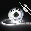 LED Strip Lights,5V USB COB Touch Dimmable 6000K White(6.56ft/2m)