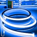 LED Strip Lights Blue,9.8ft 110-120V Neon Rope Lights,Flexible Silicone Outdoor Waterproof Neon Strip Lights for Bedroom,Mirror,Kitchen Cabinet, Living Room,Halloween Decor