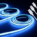 LED Strip Lights, ICE Blue,Short,Small,5V USB COB 320 LEDs (3.28FT/3Pack)