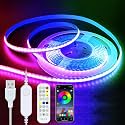 Short RGB COB LED Strip Lights 1152 LEDs 5V USB (6.56FT/2M)