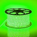 LED Strip Rope Light WaterProof IP65 Ceiling Light|Decorative|led Lights with Adapter For Diwali Light | Home Decoration | Christmas | Festival Lights ( 25 meter ,Color- Green ,Silicone Rubber )