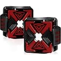 LED Tail Lights For 2007-2018 Jeep Wrangler JK JKU,X-Shape Clear
