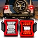 LED Tail Lights For 2007-2018 Jeep Wrangler JK JKU, Clear Lens