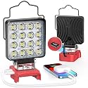 LED Work Light Compatible with Milwaukee 18V Battery,112W 11200LM