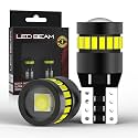 LEDBeam Nce Series T10 W5W 800Lm 3014 18+1 Hd Lens Smd 6500K No Canbus-Error Parking Licence Plate Interior Led Bulbs(2.4W/2Bulbs,10-30V), White