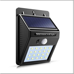 leddit motion-activated solar wall light  perfect for entrance garden and parking cool white pack of 1