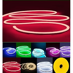 neon led strip light 164ft5m 12v dc 600 smd2835 leds waterproof flexible led neon light for indoors outdoors decor  red  no power adapter